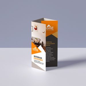 An example of a roll fold 4 panel brochures by netfishes in Carthage, MO.