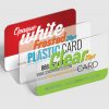 2" x 3.5" US Standard Plastic Business Cards on 20pt White/Clear/Plastic Plastic w/ Rounded Corners - Image 3